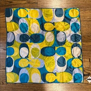 Coach Blue and Green Scarf